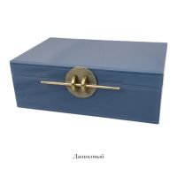 Шкатулка стеклянная ПРЕМИУМ h10 х 28 х 18.5 см, FA62-10 - вид 1 миниатюра