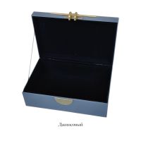 Шкатулка стеклянная ПРЕМИУМ h10 х 28 х 18.5 см, FA62-10 - вид 2 миниатюра