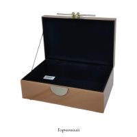 Шкатулка стеклянная ПРЕМИУМ h10 х 28 х 18.5 см, FA62-10 - вид 4 миниатюра