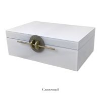 Шкатулка стеклянная ПРЕМИУМ h10 х 28 х 18.5 см, FA62-10 - вид 5 миниатюра