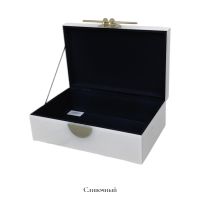 Шкатулка стеклянная ПРЕМИУМ h10 х 28 х 18.5 см, FA62-10 - вид 6 миниатюра