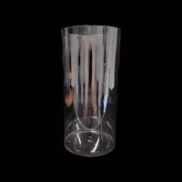 Вазон пластиковый Трубка d14.5 х h33 см, прозрачный