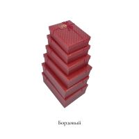 Коробка прямоугольная Золотые точки, набор из 6 шт, FA54-55