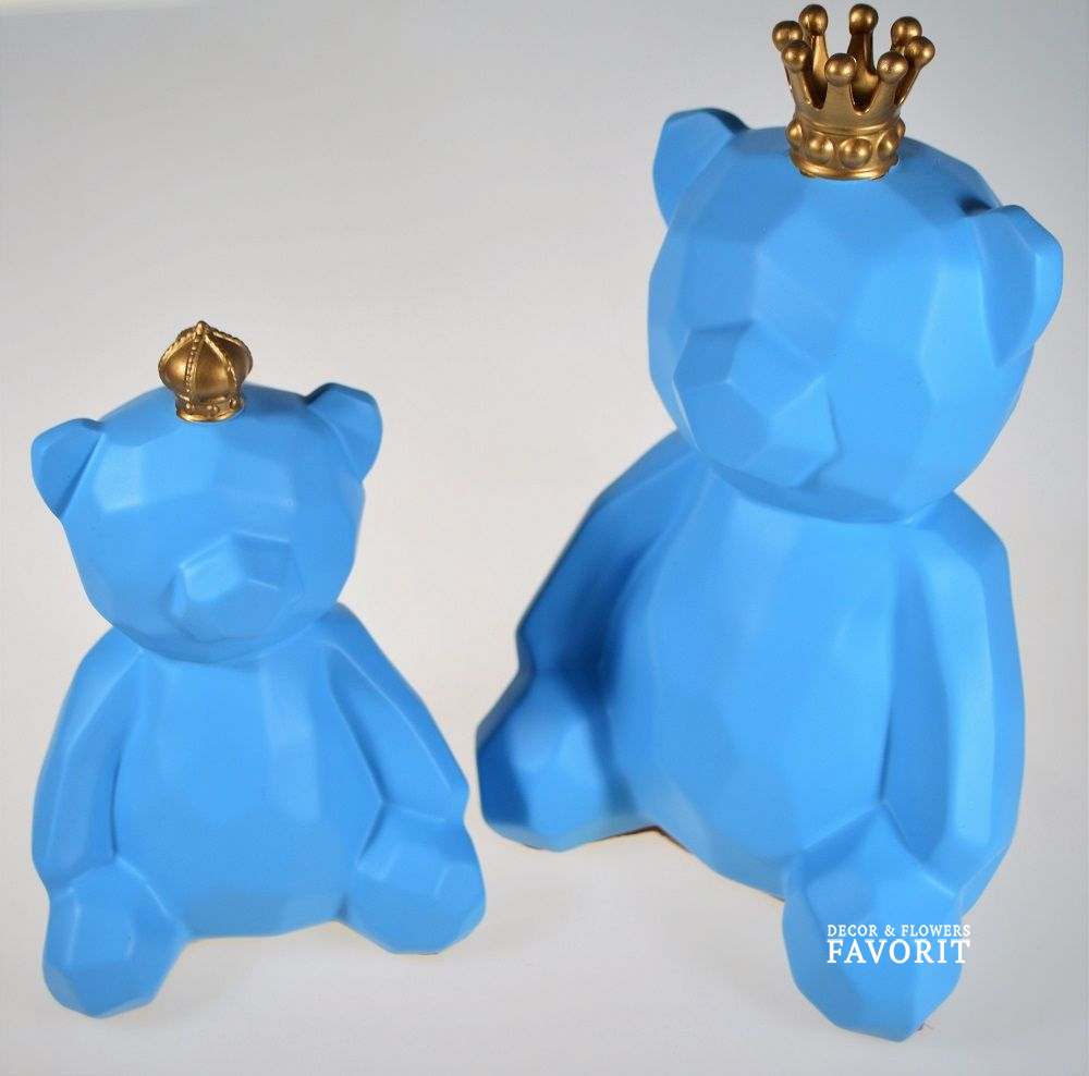 Фигурка 3D Медведи пара, полистоун, М89-1