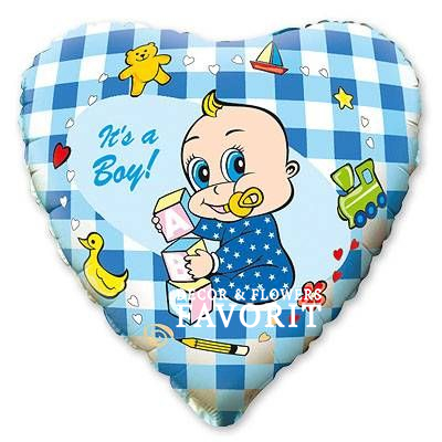 Шар фольгированный Младенец мальчик/девочка 18" Шар фольгированный Младенец мальчик/девочка 18"