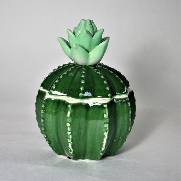 Шкатулка Кактус, керамика, Р21-14/15 Шкатулка Кактус, керамика, Р21-14/15