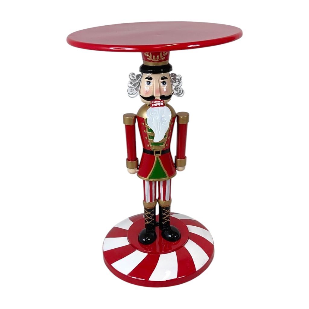 Стол металлический Щелкунчик h75 х d50 см, красный/белый, FA42-30 Стол металлический Щелкунчик h75 х d50 см, красный/белый, FA42-30