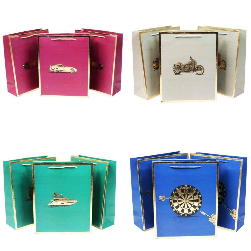 Сумка бумажная 32 х 26 х 12 см, Мужской стиль, 12 шт, Z17-46 Сумка бумажная 32 х 26 х 12 см, Мужской стиль, 12 шт, Z17-46