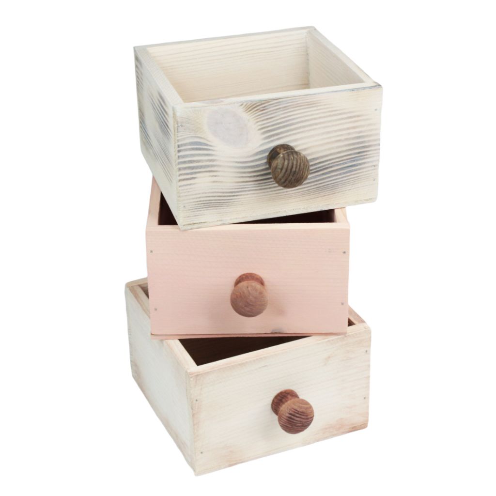 Ящик деревянный для цветов и подарков с деревянной ручкой, 15 х 15 х 9.5 см
