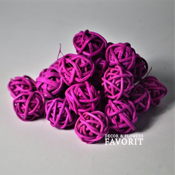 Шар ротанговый, d2 см, 24 шт Шар ротанговый, d2 см, 24 шт