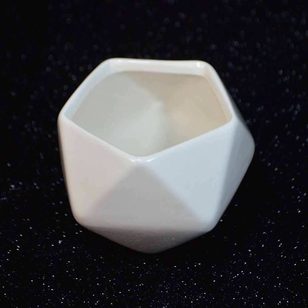 Кашпо керамическое h7 см, белый, Z1-40 Кашпо керамическое h7 см, белый, Z1-40