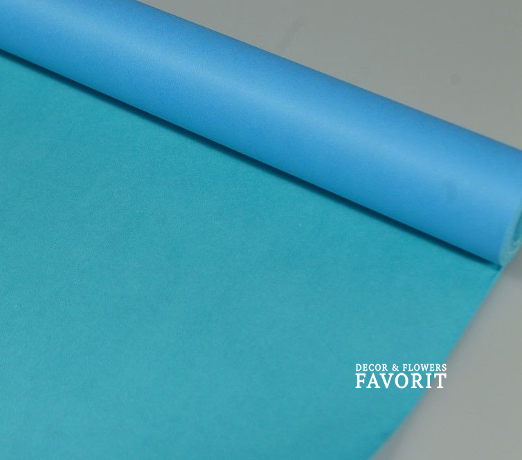 Бумага Крафт двухсторонний 70 см х 10 м, светло голубой/мятный Бумага Крафт двухсторонний 70 см х 10 м, светло голубой/мятный