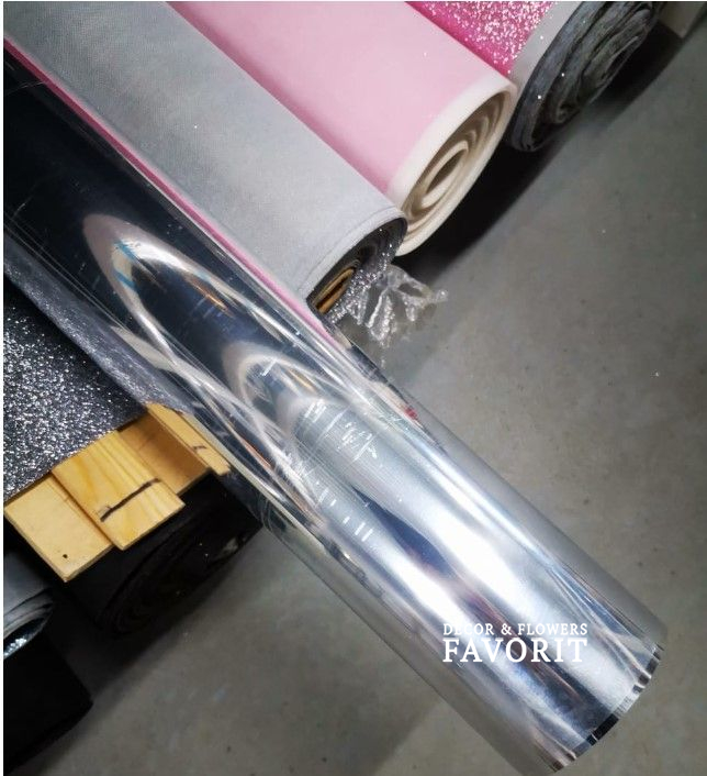 Пленка зеркальная 1,2 м х 20 м, полистирол, М92-2 Пленка зеркальная 1,2 м х 20 м, полистирол, М92-2