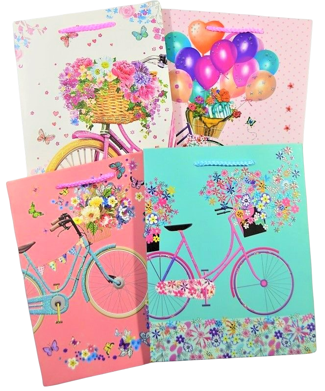 Сумка бумажная 18 х 23 х 8 см, Праздник на колесах, W151-3 Сумка бумажная 18 х 23 х 8 см, Праздник на колесах, W151-3