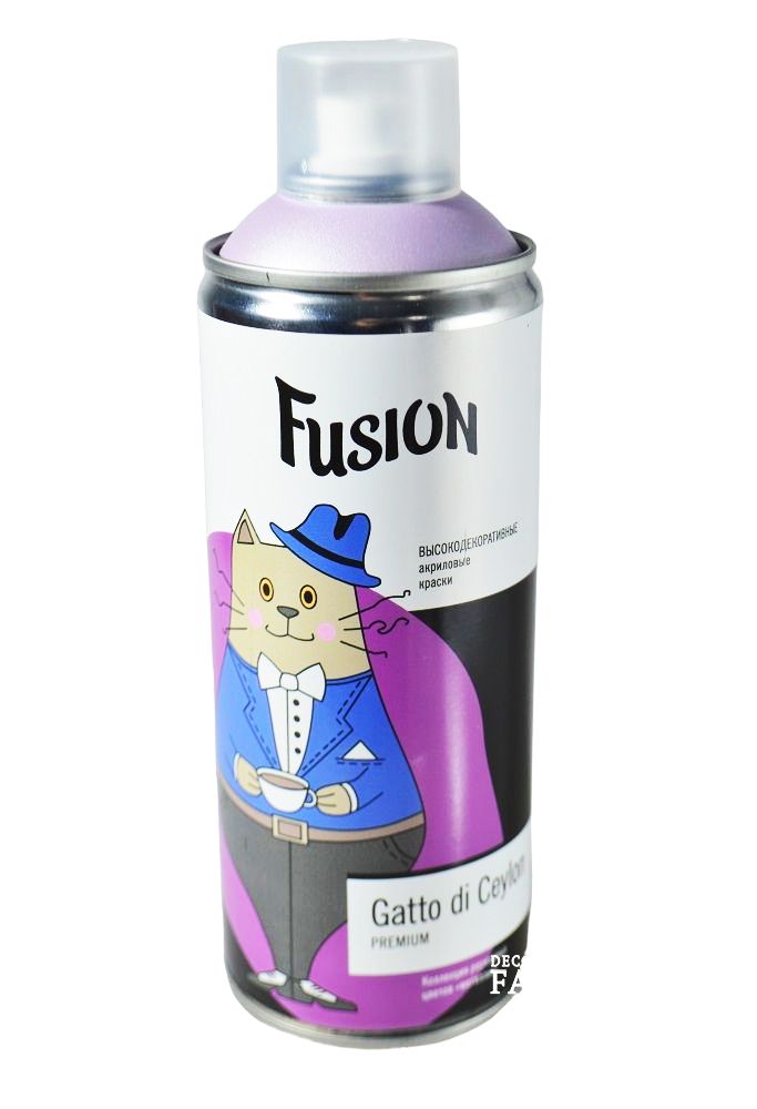 Эмаль аэрозольная Fusion Gatto di Ceylon 270 гр, роял вереск Эмаль аэрозольная Fusion Gatto di Ceylon 270 гр, роял вереск