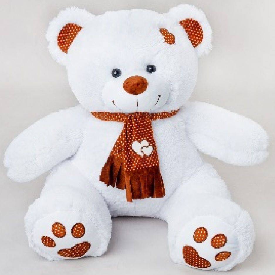Мягкая игрушка Медведь Тонни с шарфом h115 см Мягкая игрушка Медведь Тонни с шарфом h115 см
