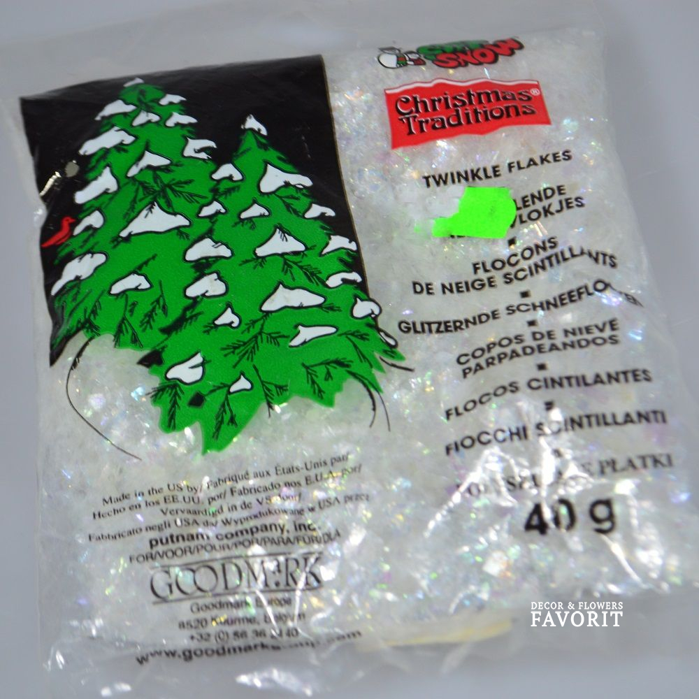 Снег Хлопья Перламутр 40 гр Снег Хлопья Перламутр 40 гр