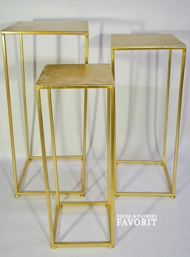 Подставка для цветочных композиций, набор из 3 шт, металл W104-6 Подставка для цветочных композиций, набор из 3 шт, металл W104-6