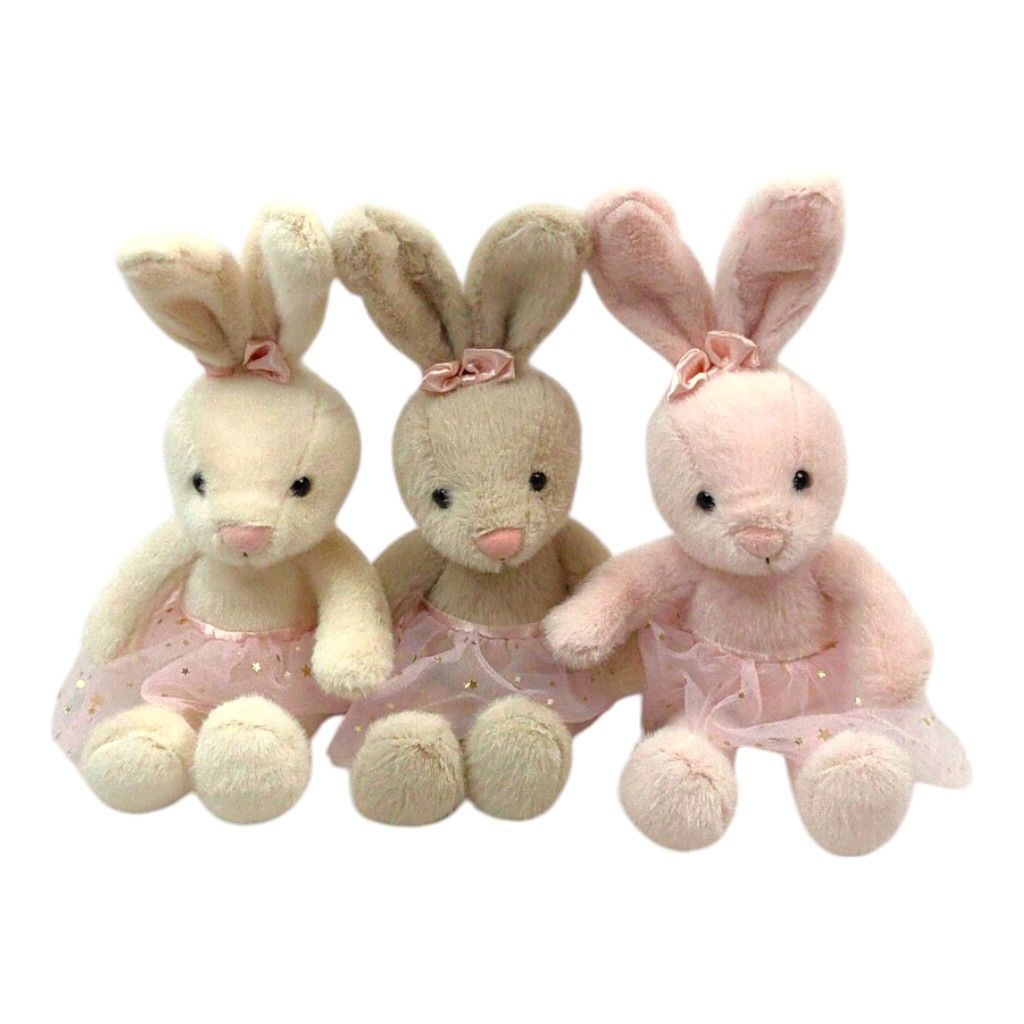 Мягкая игрушка Зайка в юбочке h40 см, FA29-6 Мягкая игрушка Зайка в юбочке h40 см, FA29-6