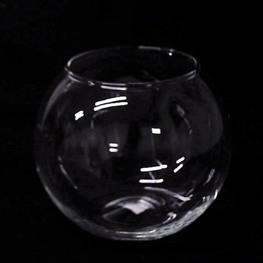 Ваза стеклянная Шаровая 10 л, h22 х d18,5 см, 1806