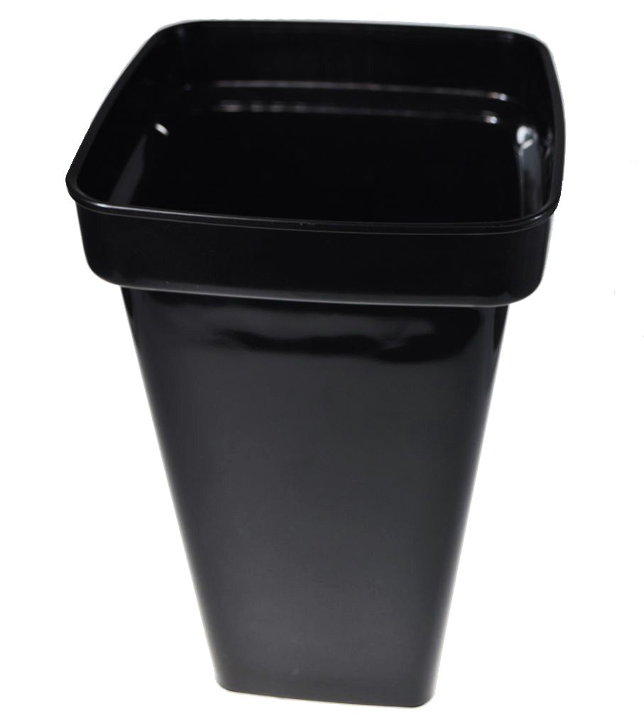 Вазон пластиковый h42 см, черный, W15-10 Вазон пластиковый h42 см, черный, W15-10