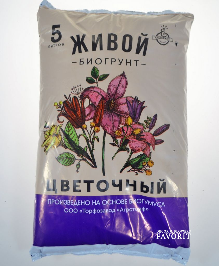 Грунт Живой Цветочный 5 л Грунт Живой Цветочный 5 л