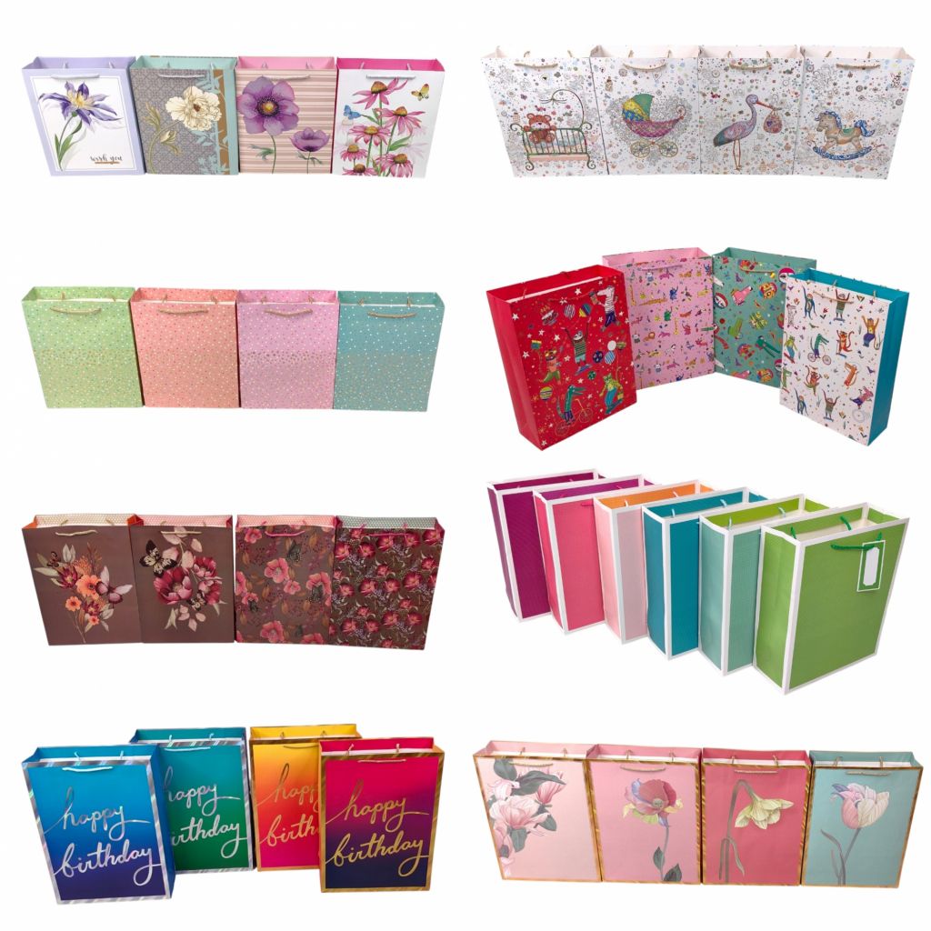 Сумка бумажная 42 х 31 х 12 см, Дизайн, 12 шт, FA28 Сумка бумажная 42 х 31 х 12 см, Дизайн, 12 шт, FA28