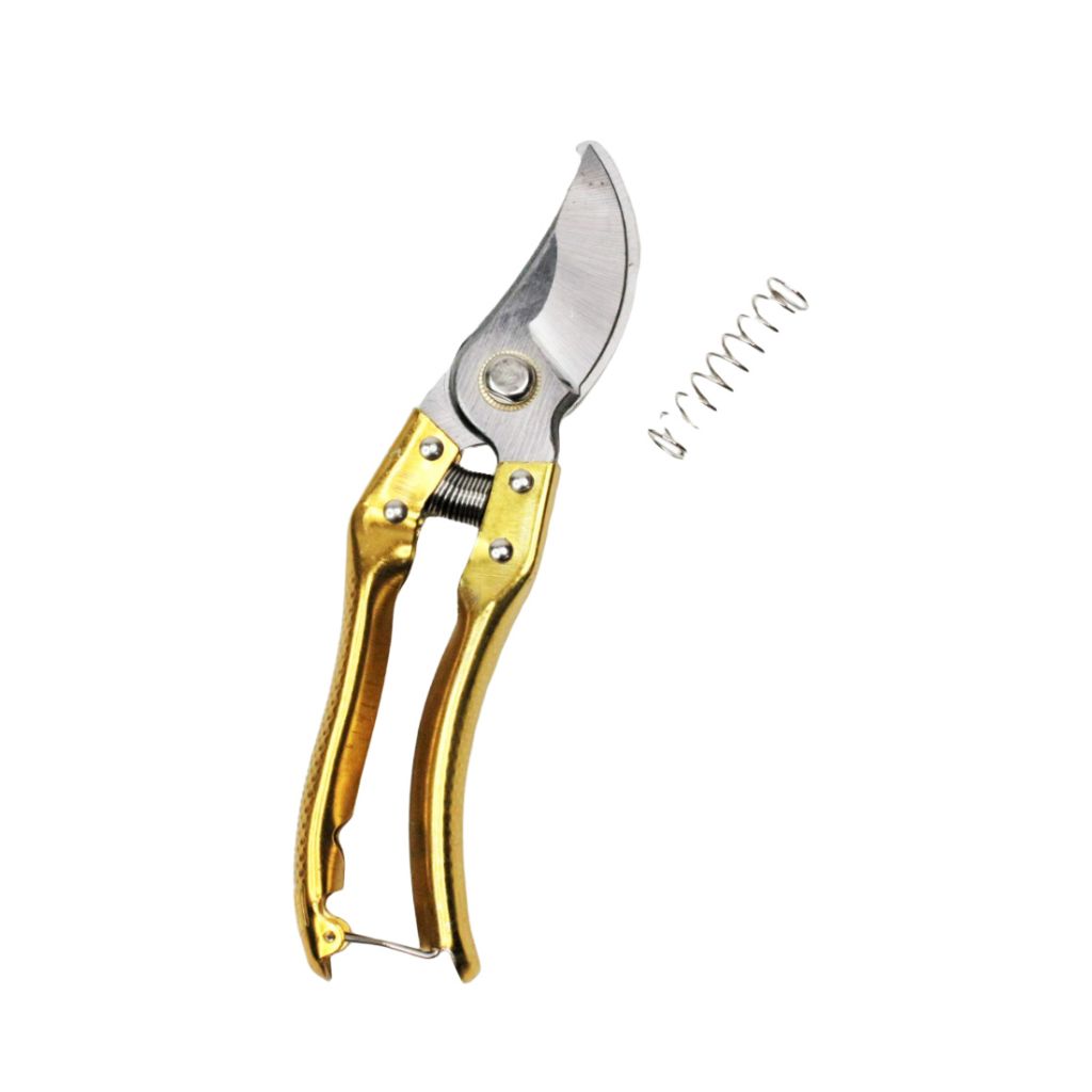 Секатор садовый с запасной пружиной, L-205 мм, золото, FA2-10 Секатор садовый с запасной пружиной, L-205 мм, золото, FA2-10