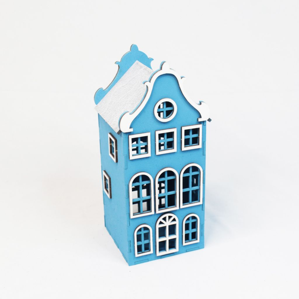 Интерьерный домик Амстердам, 125 х 120 х h270 мм, голубой, М