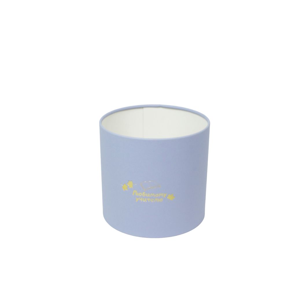 Коробка цилиндр Школьная тематика d12 х h11.5 см, в ассортименте Коробка цилиндр Школьная тематика d12 х h11.5 см, в ассортименте