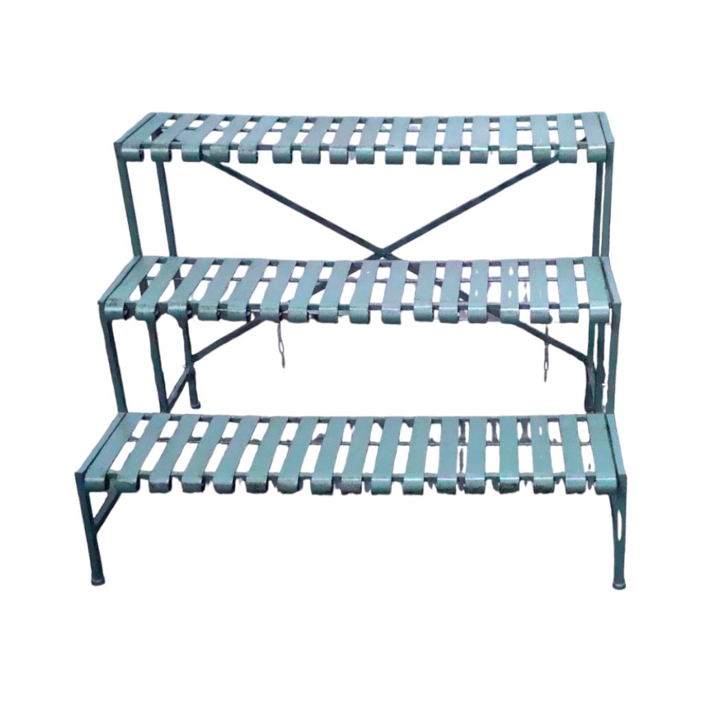 Подставка для цветов Лесенка на 3 полки h61 х 82 х 61 см, металл, оливковый, FA42-40 Подставка для цветов Лесенка на 3 полки h61 х 82 х 61 см, металл, оливковый, FA42-40