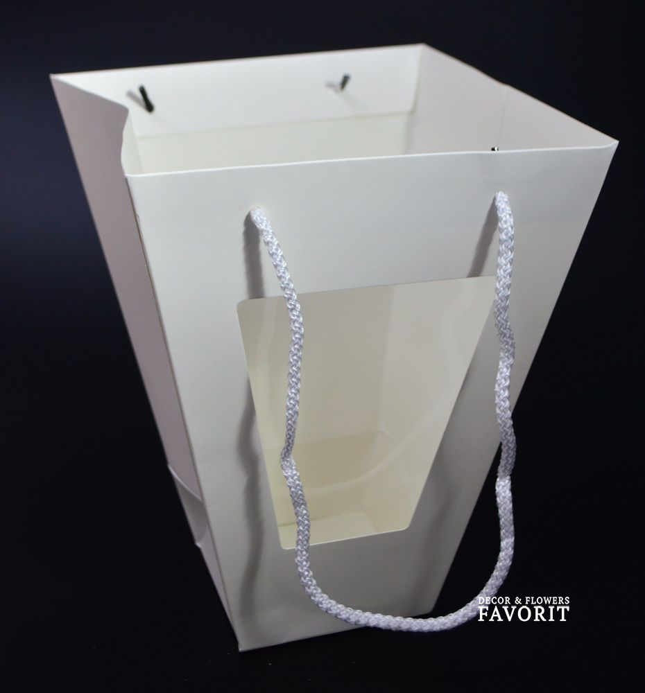 Плайм пакет с окном h33 х 22,5 х 11 см, белый, W71-9 Плайм пакет с окном h33 х 22,5 х 11 см, белый, W71-9