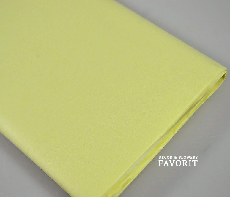 Бумага Тишью в листах 50 х 66 см, 10 шт, ваниль, W119 Бумага Тишью в листах 50 х 66 см, 10 шт, ваниль, W119