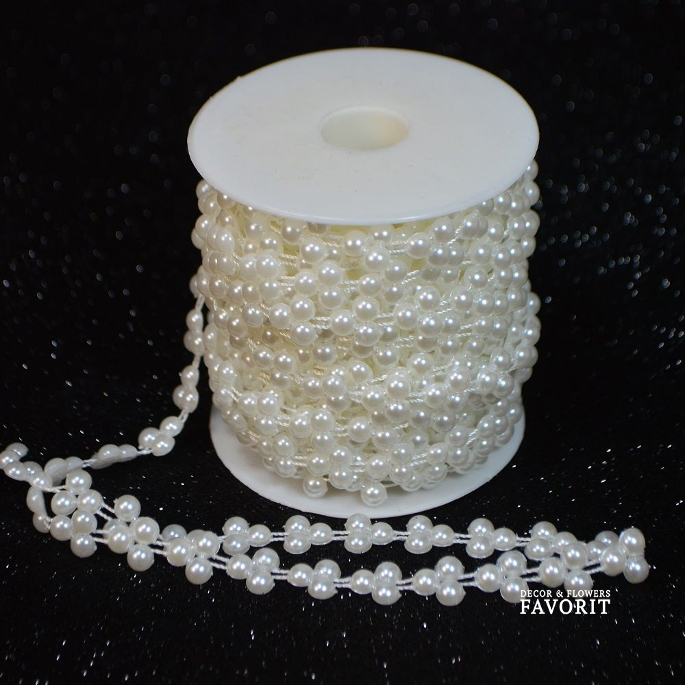 Полубусины на бобине фигурные 16 мм х 9 м, шампань, М99-6 Полубусины на бобине фигурные 16 мм х 9 м, шампань, М99-6