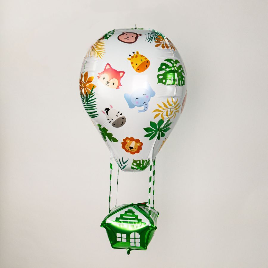 Шар фольгированный 3D Животные 85 см, белый Шар фольгированный 3D Животные 85 см, белый