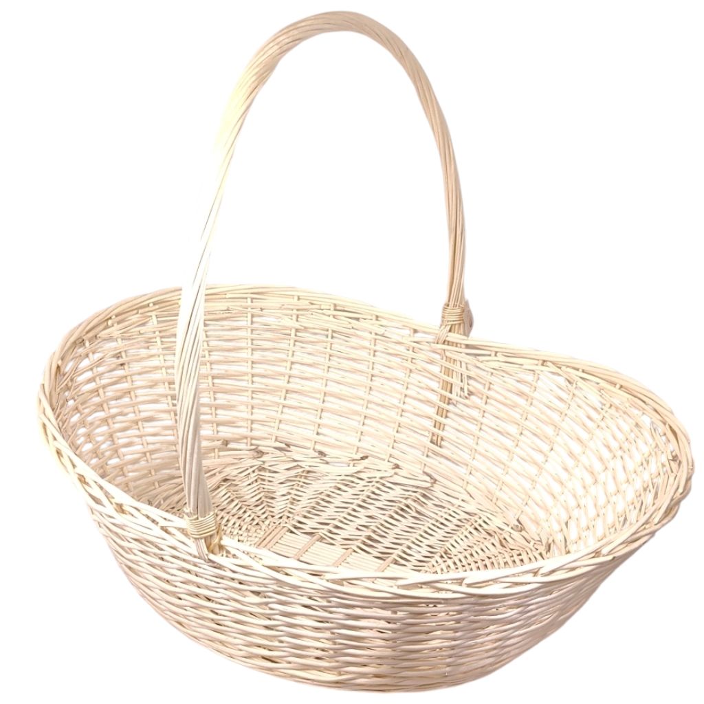 Корзина 100 х 71 х h30(84) см, № 4, овальная, натуральный, 5435 Корзина 100 х 71 х h30(84) см, № 4, овальная, натуральный, 5435