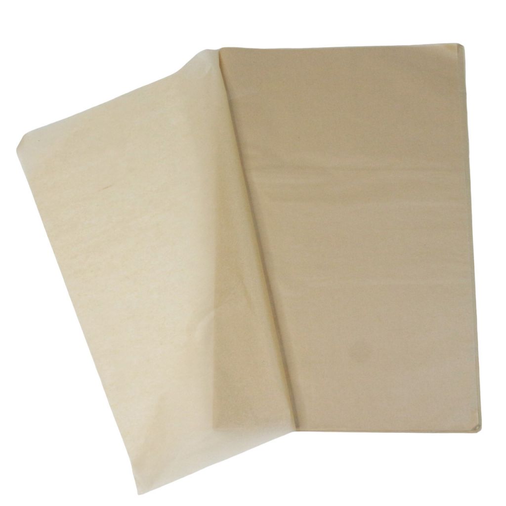 Бумага Тишью в листах 50 х 66 см, 50 шт, крафт, W52-1