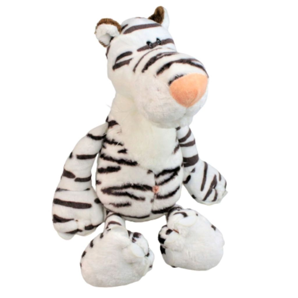 Мягкая игрушка Тигр, h35 см, белый/коричневый, Z16-14