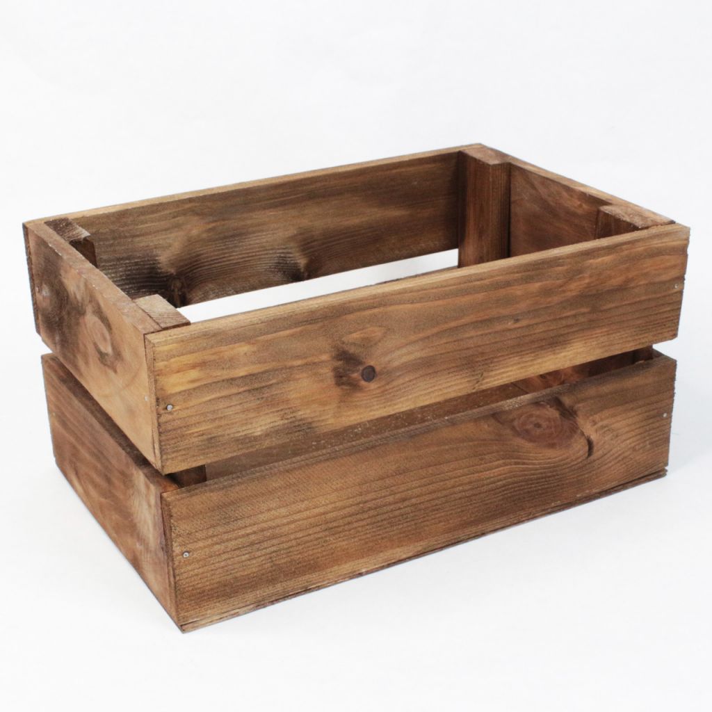 Ящик деревянный для цветов и подарков 31 х 20 х 15,5 см, в ассортименте