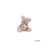 Фигурка Медвежонок h9.5 см, керамика, латте, FA33-3 - вид 1 миниатюра