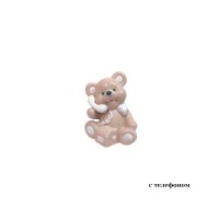 Фигурка Медвежонок h9.5 см, керамика, латте, FA33-3 - вид 2 миниатюра