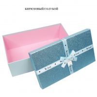 Коробка прямоугольная с бантом Be lovely, набор из 3 шт, Z39-29 - вид 4 миниатюра