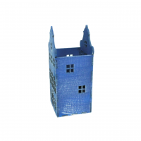 Кашпо декоративное Домик Амстердам, 85 х 85 х h200 мм, синий, S - вид 1 миниатюра