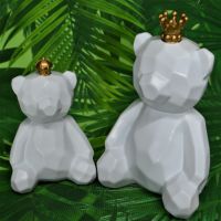 Фигурка 3D Медведи пара, полистоун, М89-1 - вид 2 миниатюра