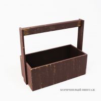 Ящик деревянный с ручкой, 25 х 12,5 х 8(25) см, №2 - вид 11 миниатюра