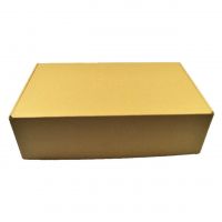 Коробка с откидной крышкой 33 х 21 х 10 см, крафт, К24 - вид 1 миниатюра
