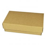 Коробка с крышкой 20 х 12 х 7 см, крафт, К12 - вид 1 миниатюра