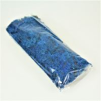 Мох стабилизированный в пакете 100 гр, синий - вид 1 миниатюра