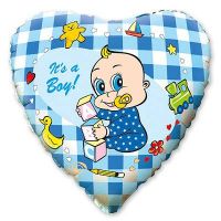 Шар фольгированный Младенец мальчик/девочка 18" Шар фольгированный Младенец мальчик/девочка 18"