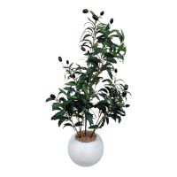 Олива искусственная в пластиковом кашпо h72 см, FA43-10 Олива искусственная в пластиковом кашпо h72 см, FA43-10